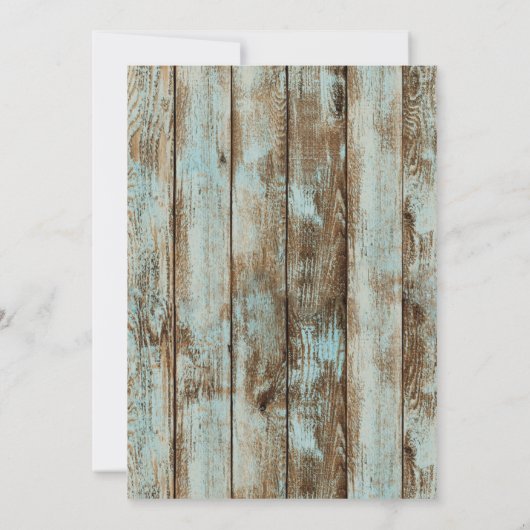 Rustisch Baby shower met houten goudanker Nautical Kaart (Achterkant)