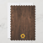 Rustisch Baby shower met String Lights Kaart (Achterkant)