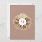 Rustisch Baby shower Neutrale kleuren Kaart (Achterkant)