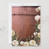 Rustisch Baby shower Rozen  Kaart (Achterkant)