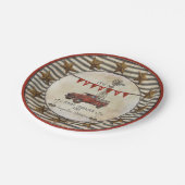 Rustisch Baby shower  Truck Windmill Boerderij Papieren Bordje (Gekanteld)