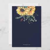 Rustisch Baby shower van de Bourgogne Kaart (Achterkant)