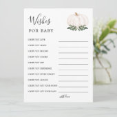 Rustisch Baby shower van pompoen wil graag Advieskaart (Staand voorkant)