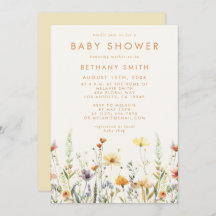 Rustisch Baby shower van wilde bloemen