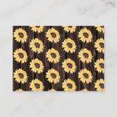 Rustisch Baby shower voor Baby Informatiekaartje (Achterkant)