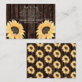 Rustisch Baby shower voor Baby Informatiekaartje (Voorkant / Achterkant)