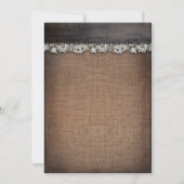 Rustisch Baby shower voor BaByQ-paren Kaart (Achterkant)