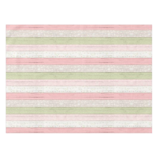 Rustisch Baby shower voor groenhout en roze hout Tafelkleed (Voorkant (Horizontaal))