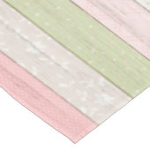 Rustisch Baby shower voor groenhout en roze hout Tafelkleed (Gekanteld)