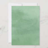 Rustisch Baby shower Waterverf landhout Kaart (Achterkant)