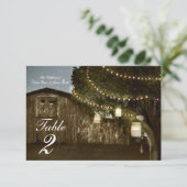 Rustisch Band- en Boom-lampje Bindingnummer Kaart (Staand voorkant)