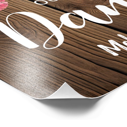 Rustisch Bathroom-bord voor landelijke Barn bruilo Foto Afdruk (Hoek)