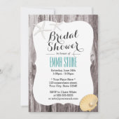 Rustisch Beach Thleed Wood Background Vrijgezellen Kaart (Voorkant)