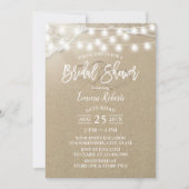 Rustisch Beach Two Hearts Elegant Vrijgezellenfees Kaart (Voorkant)