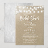 Rustisch Beach Two Hearts Elegant Vrijgezellenfees Kaart (Voorkant / Achterkant)