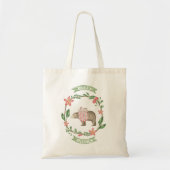 Rustisch Beer & Bunny Persoonlijke bibliotheektas Tote Bag (Voorkant)