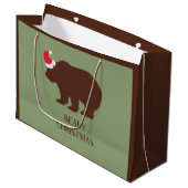 Rustisch Beer Cabin Large Gift Bag Groot Cadeauzakje (Voorkant Gekanteld)