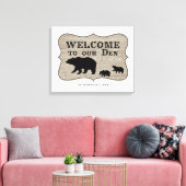 Rustisch Beer Den Canvas Afdruk (Insitu (Woonkamer))