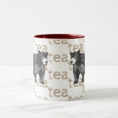 Rustisch Beer met theekkoffie Tweekleurige Koffiemok (Center)