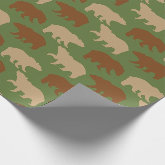 Rustisch Beer Patroon Cadeaupapier (Hoek)