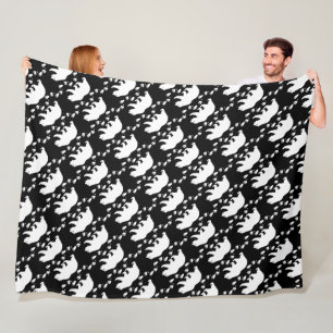 Rustisch Beer Tracks Woodland Createpatroon Fleece Deken