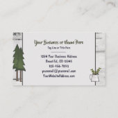 Rustisch Beer van het Land Silhouette op de boomsc Visitekaartje (Achterkant)