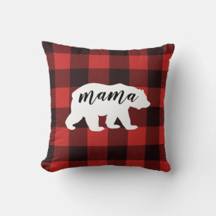 Rustisch Beer van Red & Black Flannel Mama Kussen