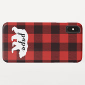 Rustisch Beer voor rode en zwarte flatpanel Case-Mate iPhone Case (Achterkant (horizontaal))