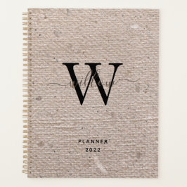 Rustisch  beige papier, gefilmd planner
