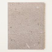 Rustisch beige papier, gefilmd planner (Achterkant)