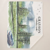 Rustisch bergavontuur met Boat + de Naam van de Do Sherpa Deken (Voorkant)