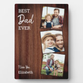 Rustisch Best DAD ever Country Wood Aangepast 3 Fo Fotoplaat (voorkant)