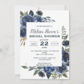 Rustisch Blauw Groen Eucalyptus Floral Vrijgezelle Kaart (Voorkant)