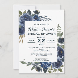 Rustisch Blauw Groen Eucalyptus Floral Vrijgezelle Kaart