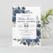 Rustisch Blauw Groen Eucalyptus Floral Vrijgezelle Kaart (Staand voorkant)