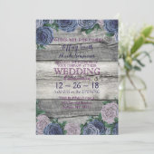 Rustisch blauw mooi landschap rond hout kaart (Staand voorkant)