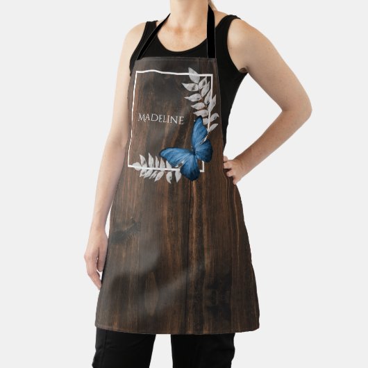 Rustisch blauw vlinder, speciaal Schort (Insitu)