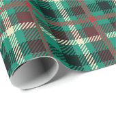 Rustisch Blauwgroen patroonpatroon Cadeaupapier (Rol Hoek)