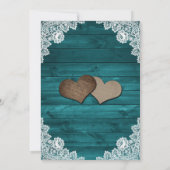 Rustisch Blauwgroen Vrijgezellenfeest met zonneblo Kaart (Achterkant)