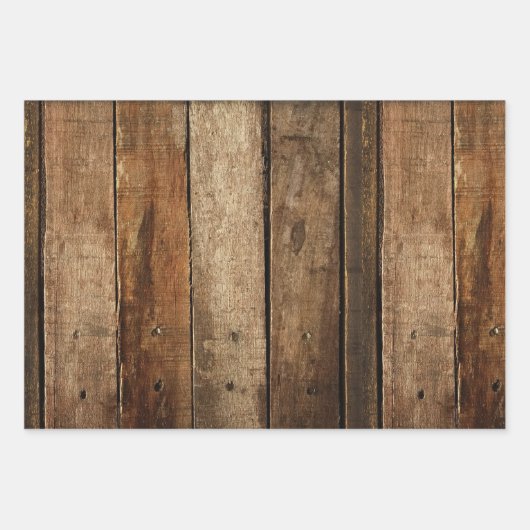 Rustisch bloemkool Burlap Chicken Wrapping Paper (Voorkant 3)