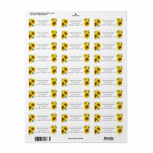 Rustisch Boerderij Adres label (Full Sheet)