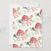 Rustisch Boerderij Baby shower Bing Game Kaart (Achterkant)