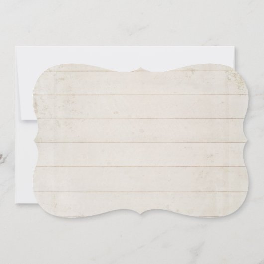 Rustisch Boerderij Barn Blush Roos Floral Modern W Kaart (Achterkant)