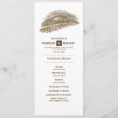 Rustisch Boerderij, Barn Wood Wedding Programme Programmakaart (Voorkant)