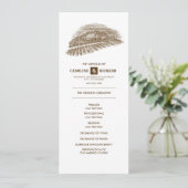 Rustisch Boerderij, Barn Wood Wedding Programme Programmakaart (Staand voorkant)