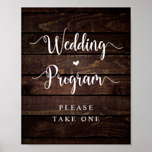 Rustisch Boerderij Country Wood, Black, Wedding Pr Poster