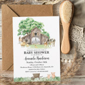 Rustisch Boerderij Dierlijk geslacht Neutraal Baby Kaart