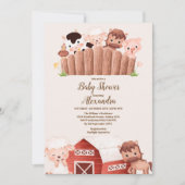 Rustisch Boerderij Dierlijk geslacht Neutraal Baby Kaart (Voorkant)