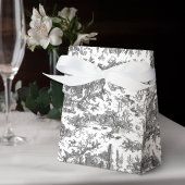  Rustisch Boerderij Frans Toile-Black & White Bedankdoosjes