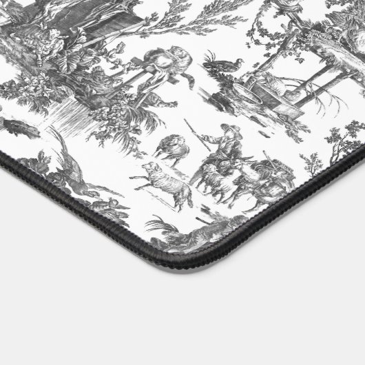  Rustisch Boerderij Frans Toile-Black & White Bureaumat (Hoek)